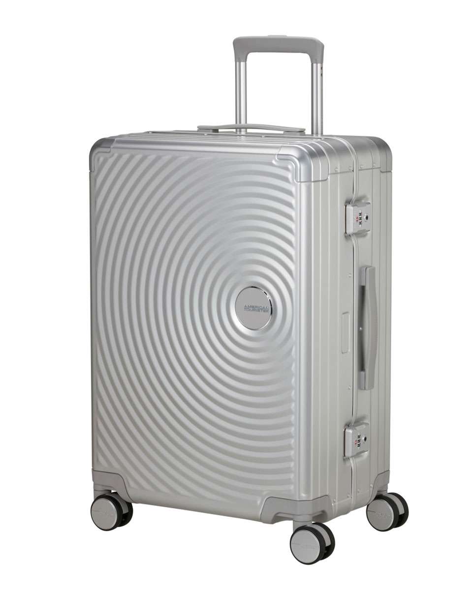 Imagem 0 de Mala de Viagem Média Soundbox Alu 68cm 4 Rodas Prata 73L
