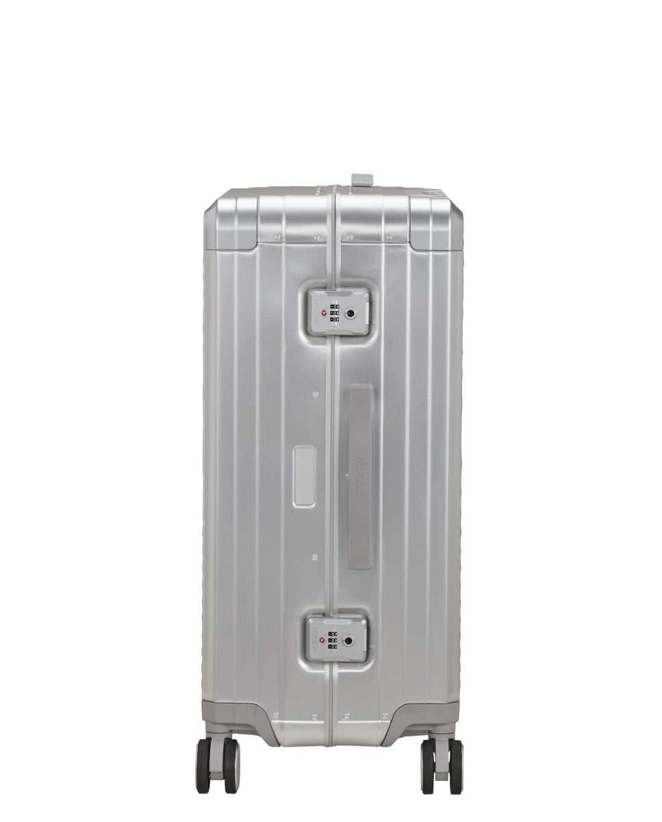 Mala de Viagem Média Soundbox Alu 68cm 4 Rodas Prata 73L Cinzento-3