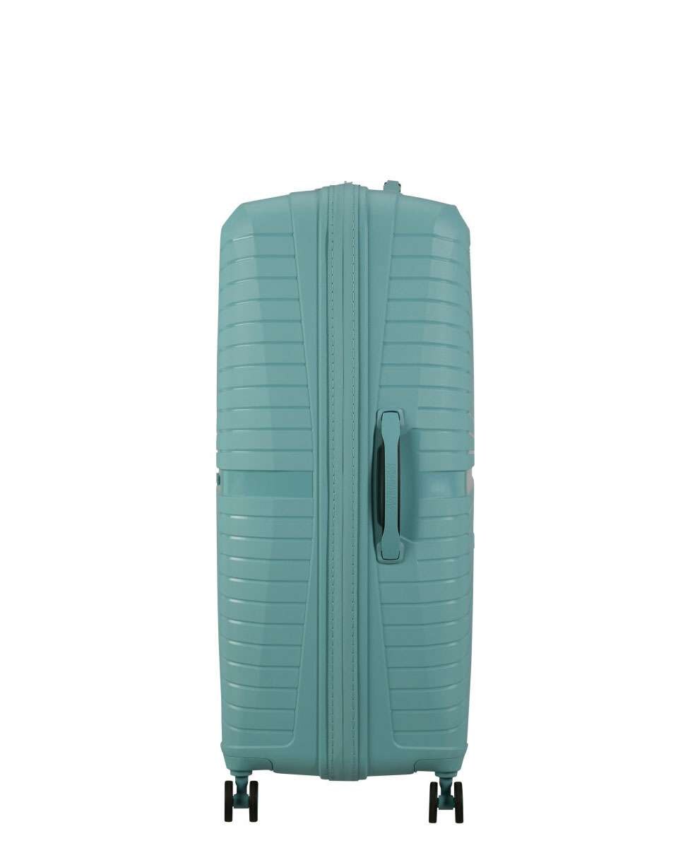 Mala de Viagem Grande Airconic 77cm 4 Rodas Azul Turquesa 101L Azul-3