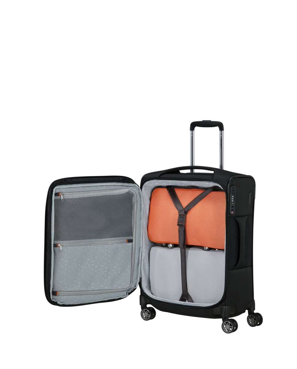 Mala de Cabine Re-Lite 55cm 4 Rodas Expansível Preto 39L Preto-2