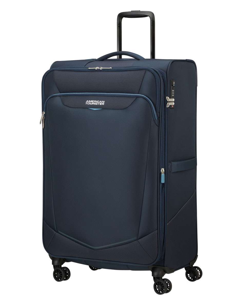 Mala de viagem grande Summerride 80cm com 4 rodas expansível zul-marinho 111L Azul-1