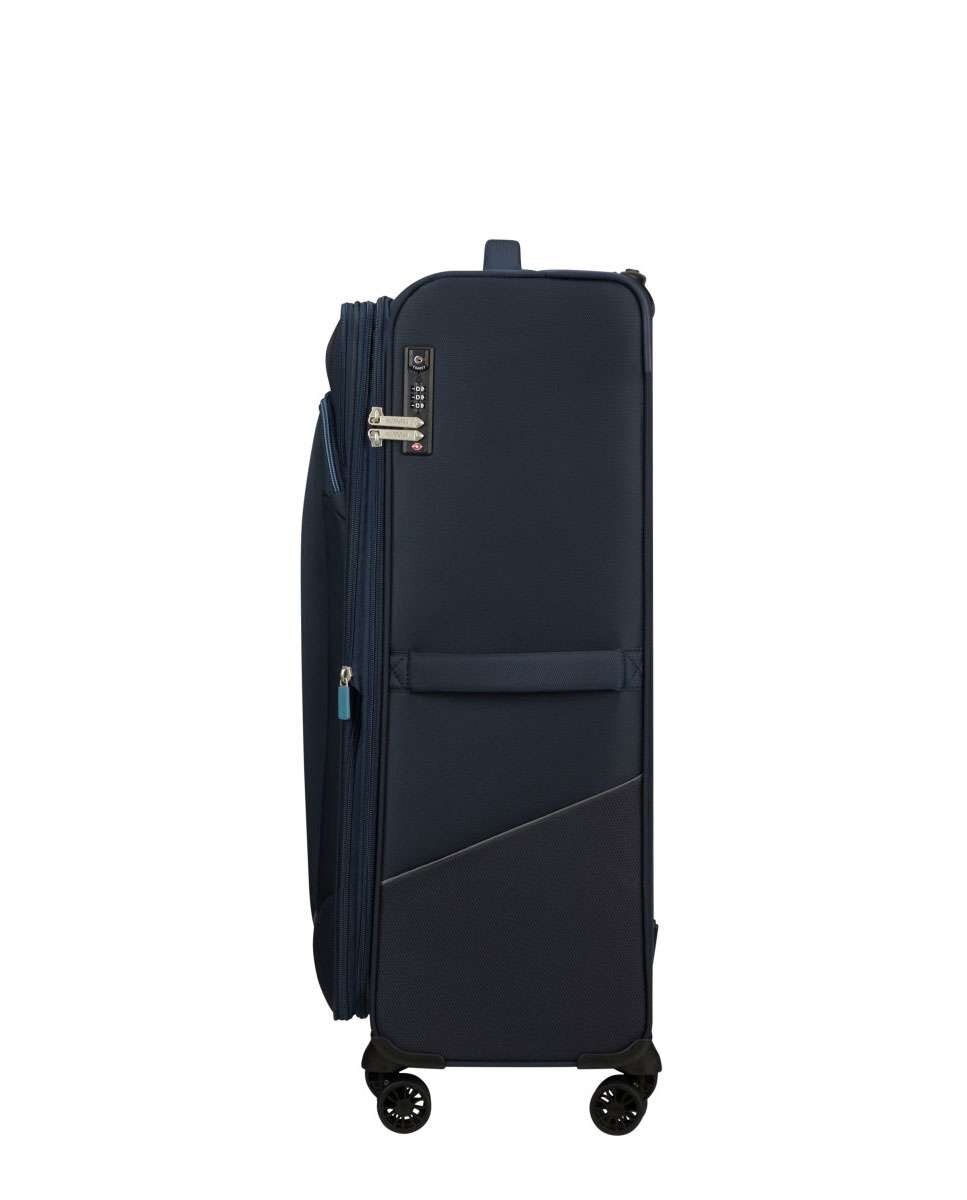 Mala de viagem grande Summerride 80cm com 4 rodas expansível zul-marinho 111L Azul-3