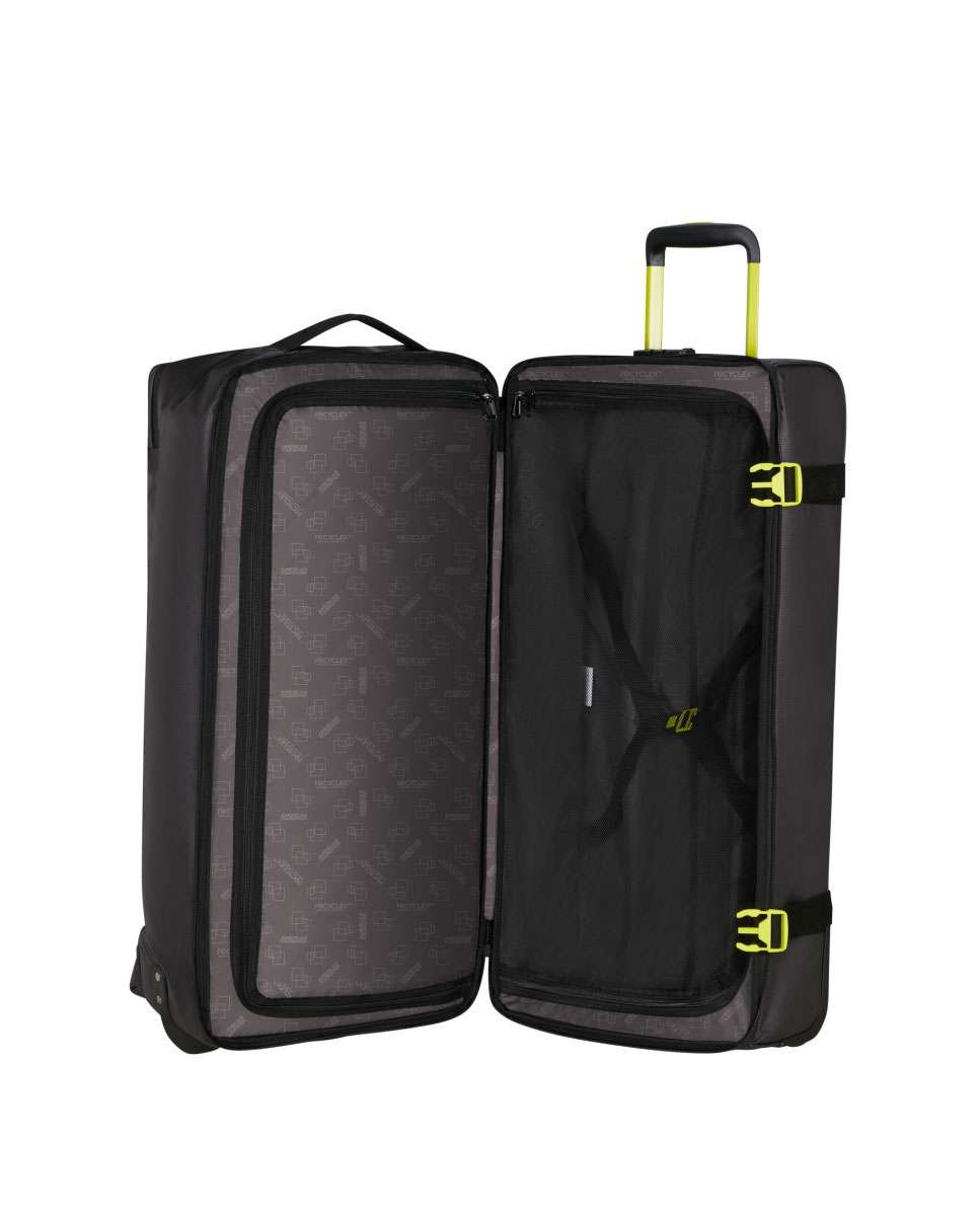 Trolley de viagem Urban Track 78,5cm com 2 rodas preto/lima 116L Preto-2