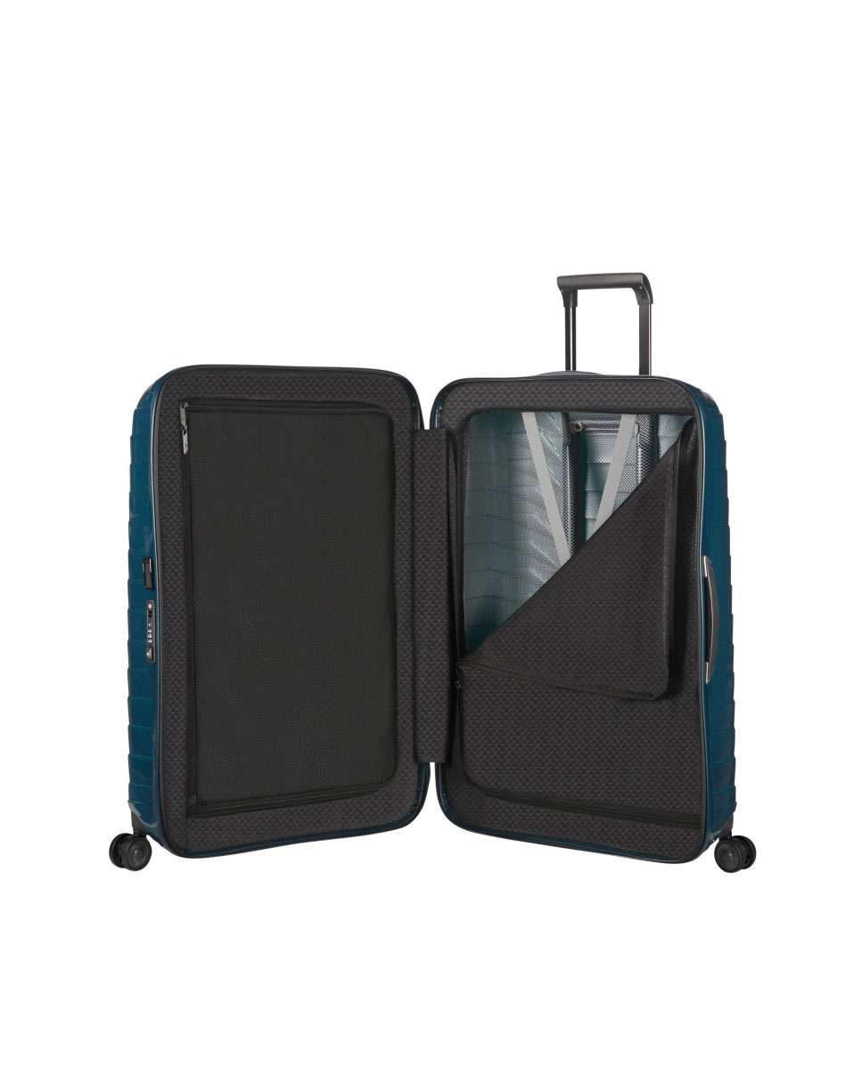 Mala de viagem grande Proxis 75cm 4 rodas azul petróleo 98L Azul-2