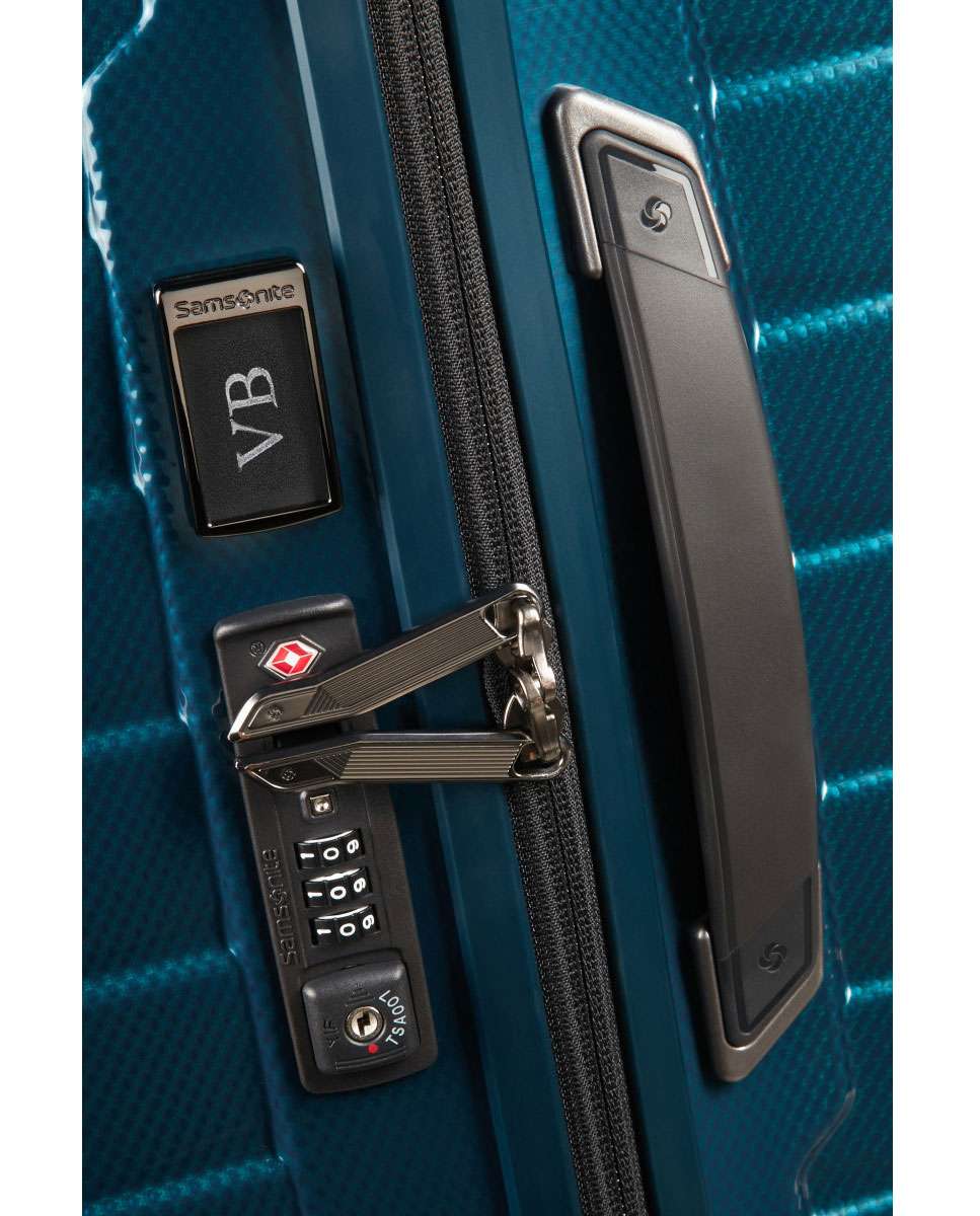 Mala de viagem grande Proxis 75cm 4 rodas azul petróleo 98L Azul-3