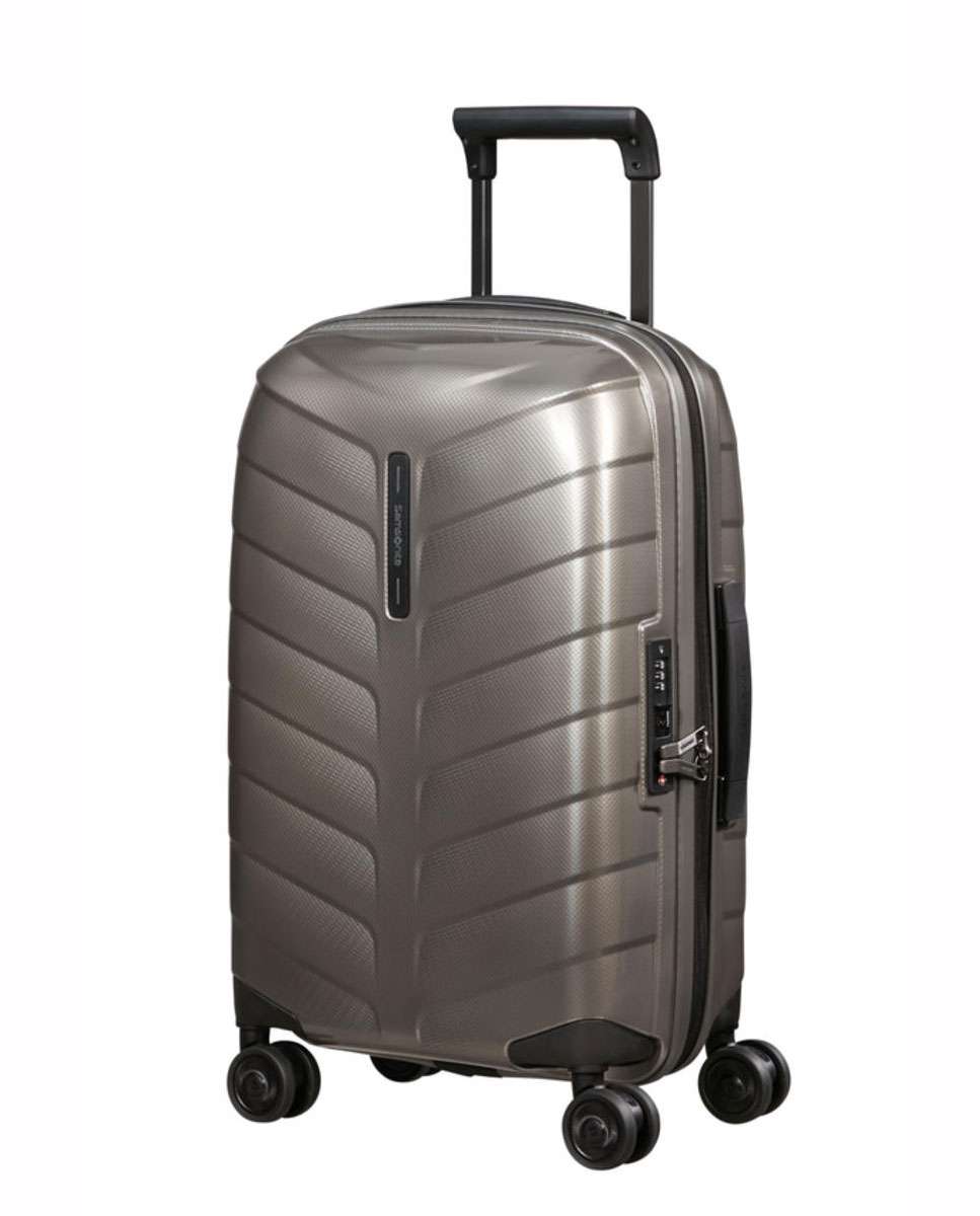Mala de cabine Attrix 55cm 4 rodas expansível bege 38L Bege-1