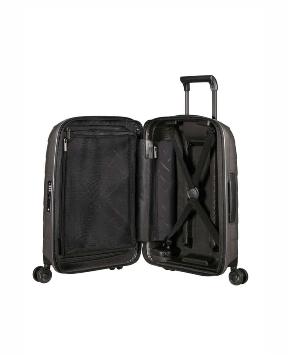 Mala de cabine Attrix 55cm 4 rodas expansível bege 38L Bege-2