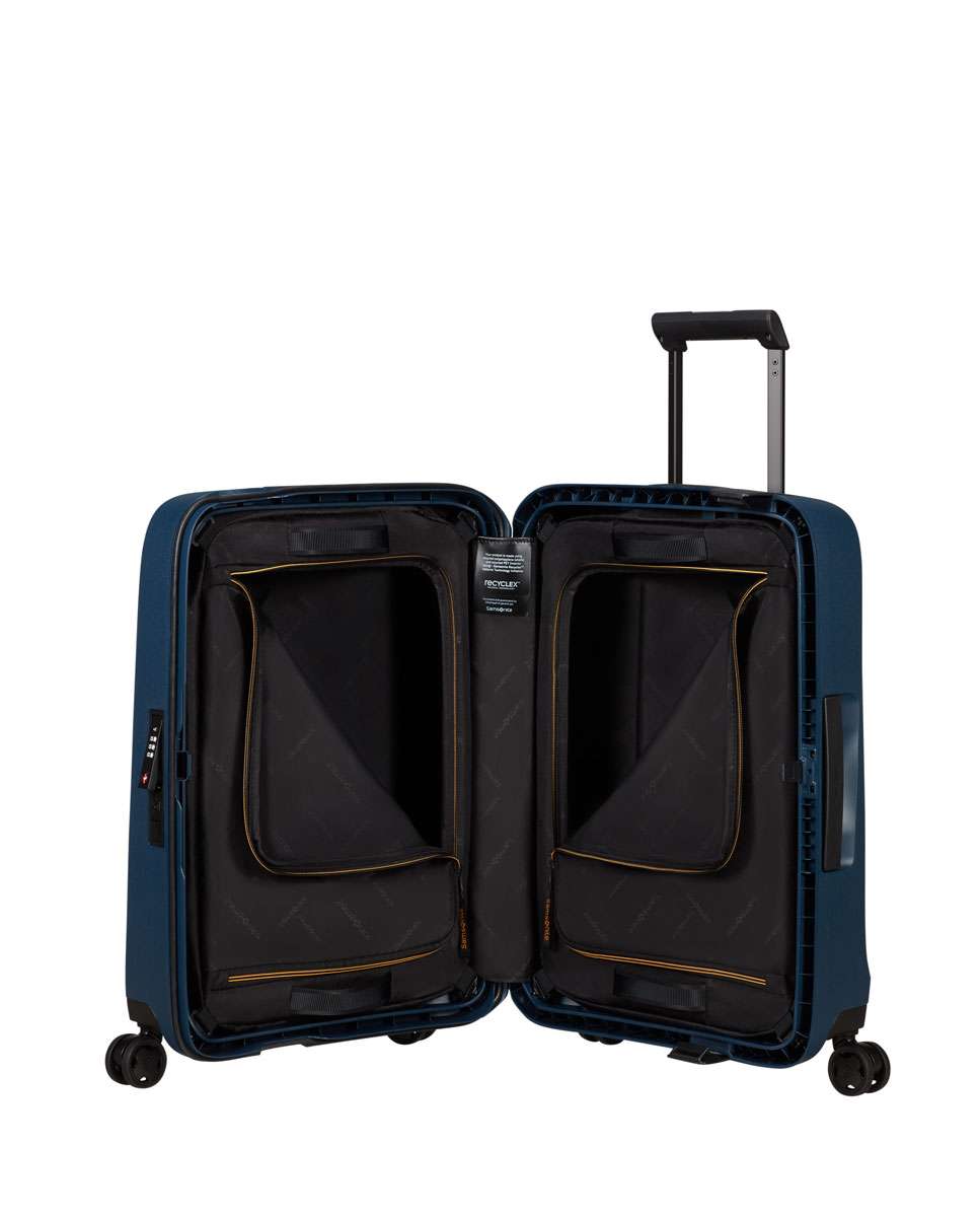 Mala de cabine Essens 55x20cm 4 rodas azul 39L Azul-2