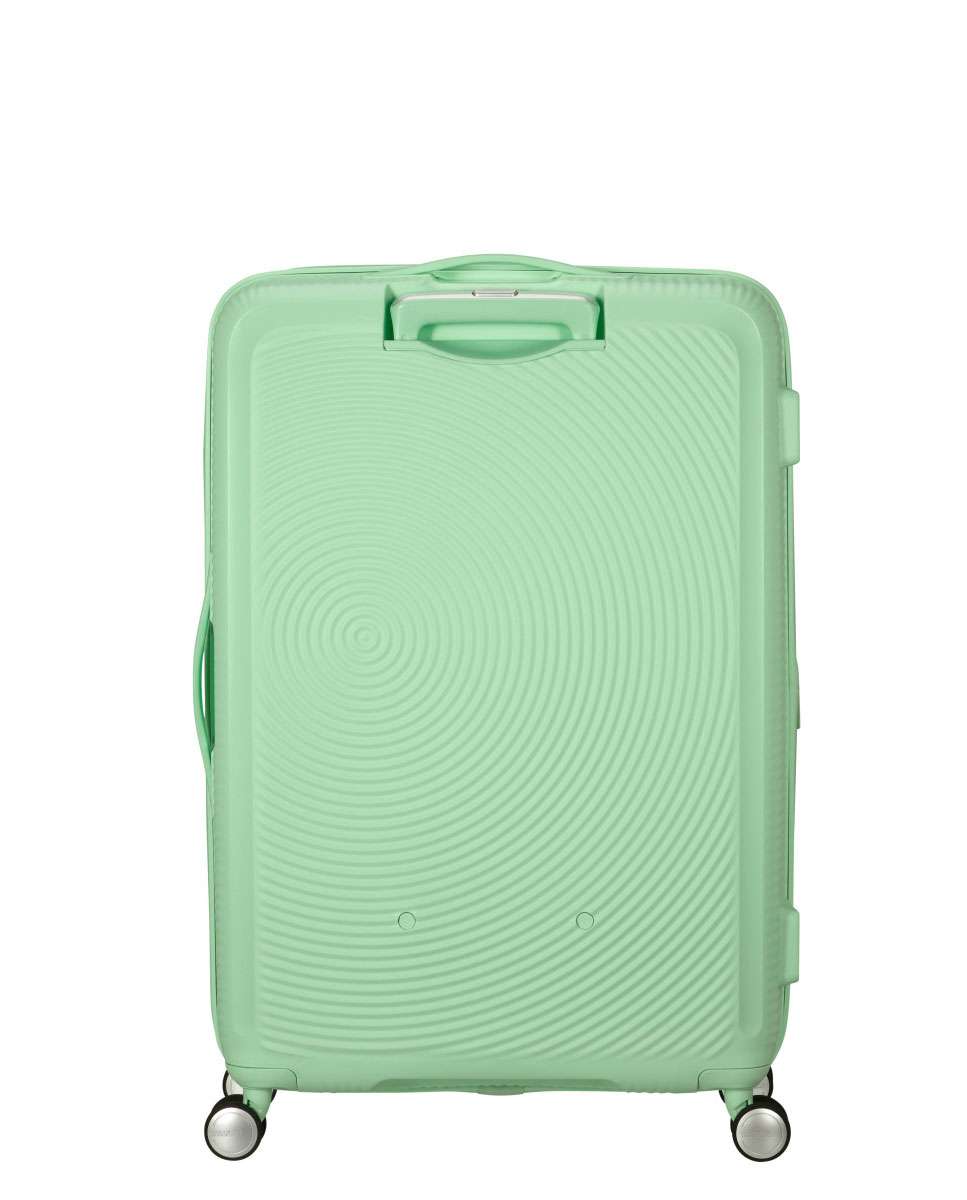 Mala de Viagem Grande Soundbox 77cm 4 Rodas Expansível Verde Pastel 97L Verde-4