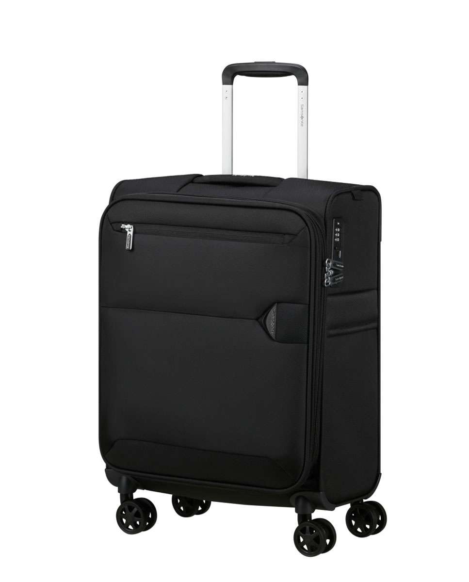 Mala de cabine Urbify 55cm 4 rodas expansível preto 39L Preto-1