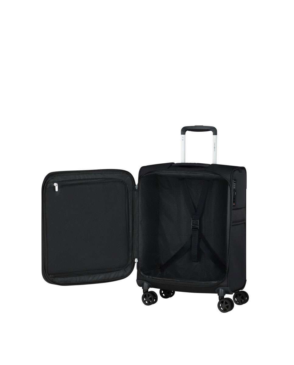 Mala de cabine Urbify 55cm 4 rodas expansível preto 39L Preto-2