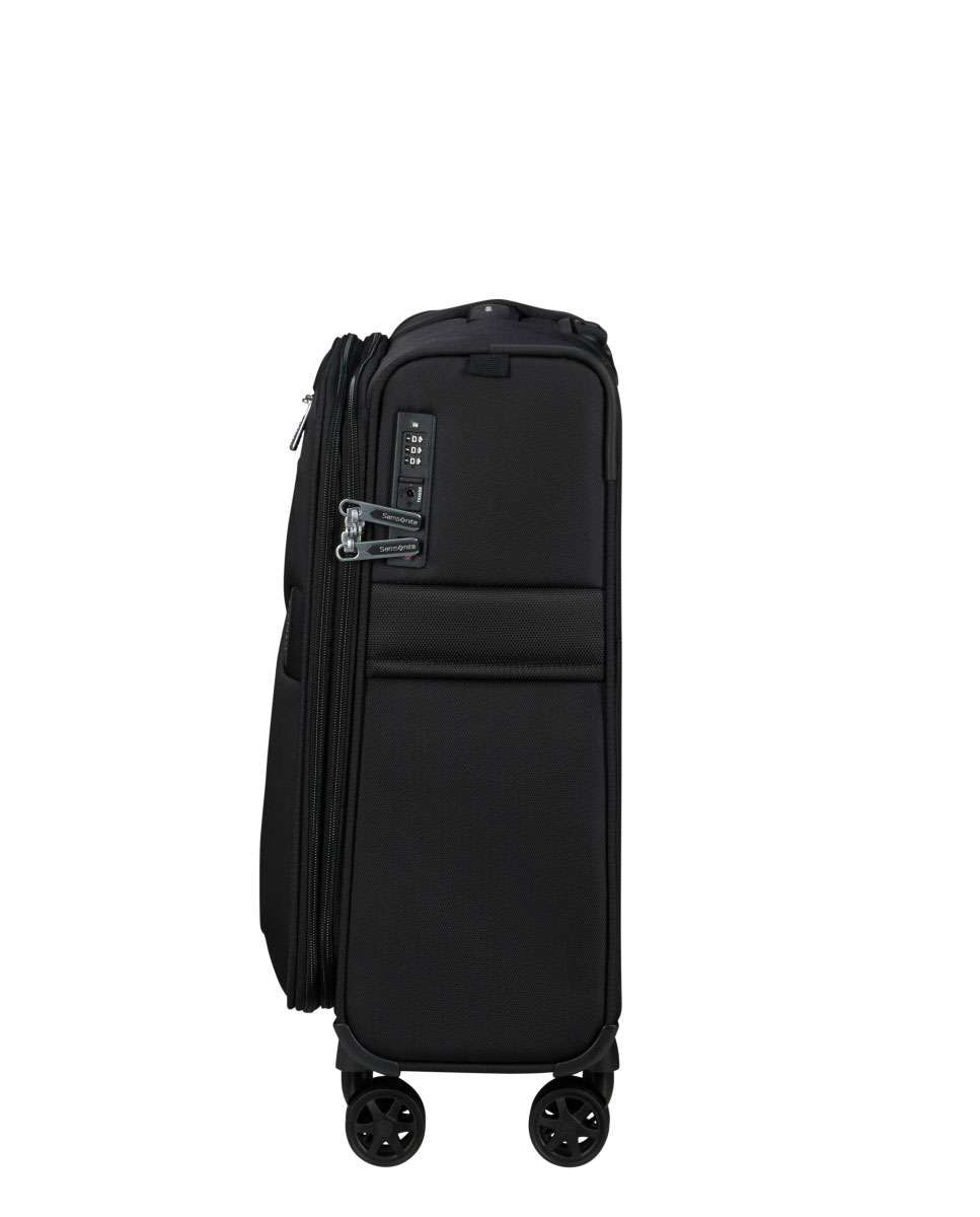 Mala de cabine Urbify 55cm 4 rodas expansível preto 39L Preto-3