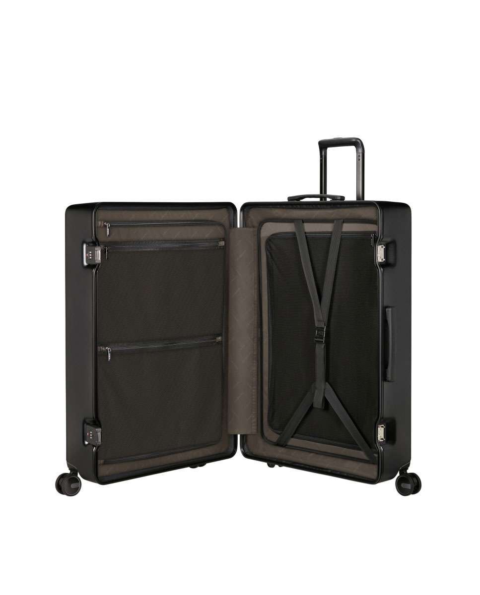 Mala de Viagem Extragrande Focus 81cm 4 Rodas Grafite Mate 115L Preto-2