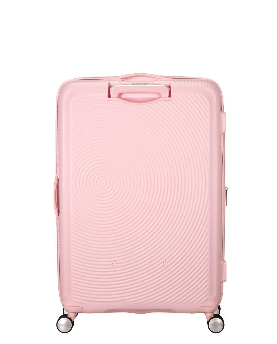 Mala de Viagem Grande Soundbox 77cm 4 Rodas Expansível Rosa 97L Rosa-4
