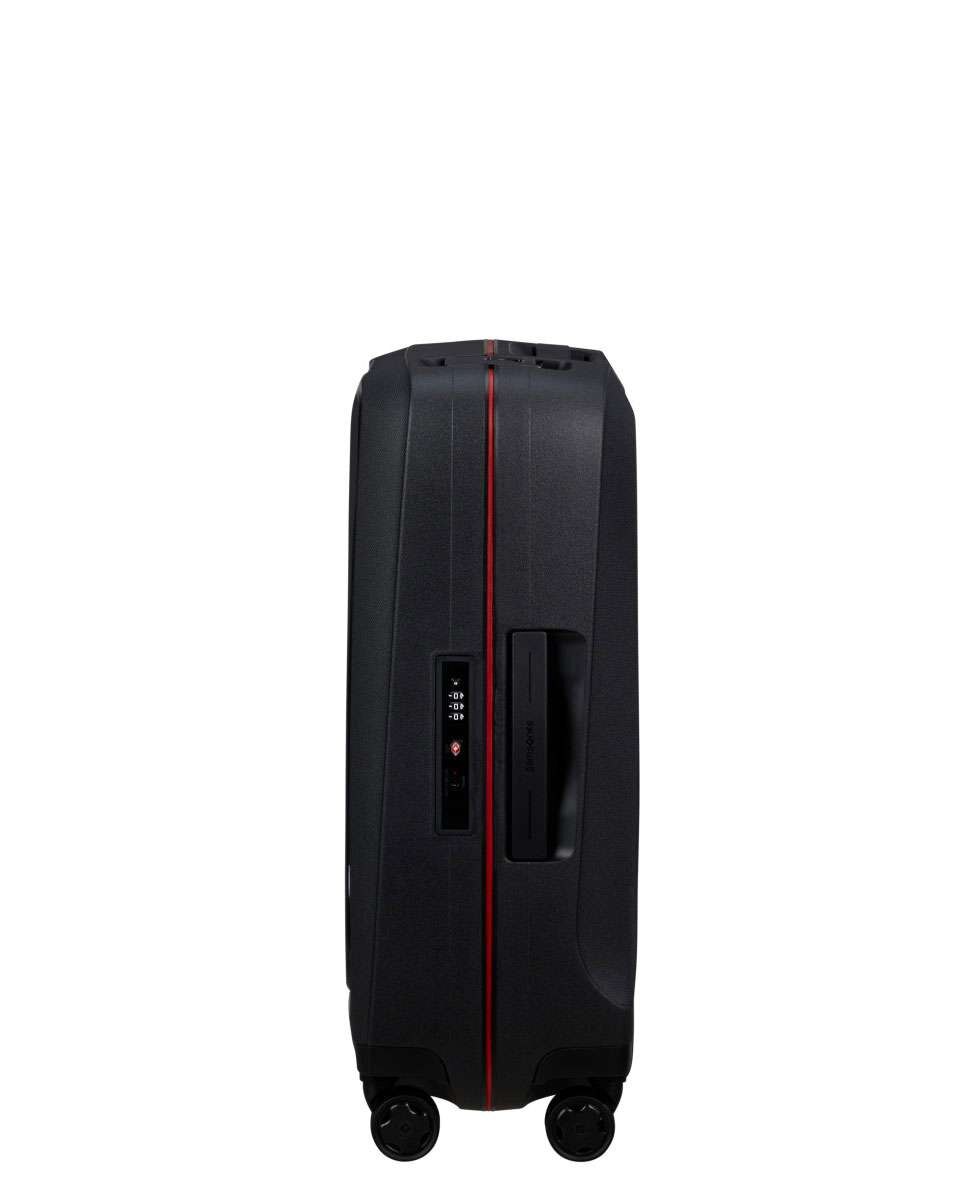 Mala de Cabine Essens 55cm 4 Rodas Preto/Vermelho 39L Preto-3
