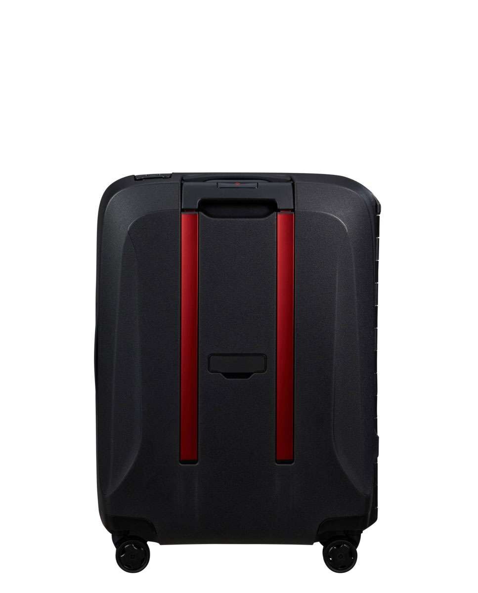 Mala de Cabine Essens 55cm 4 Rodas Preto/Vermelho 39L Preto-4