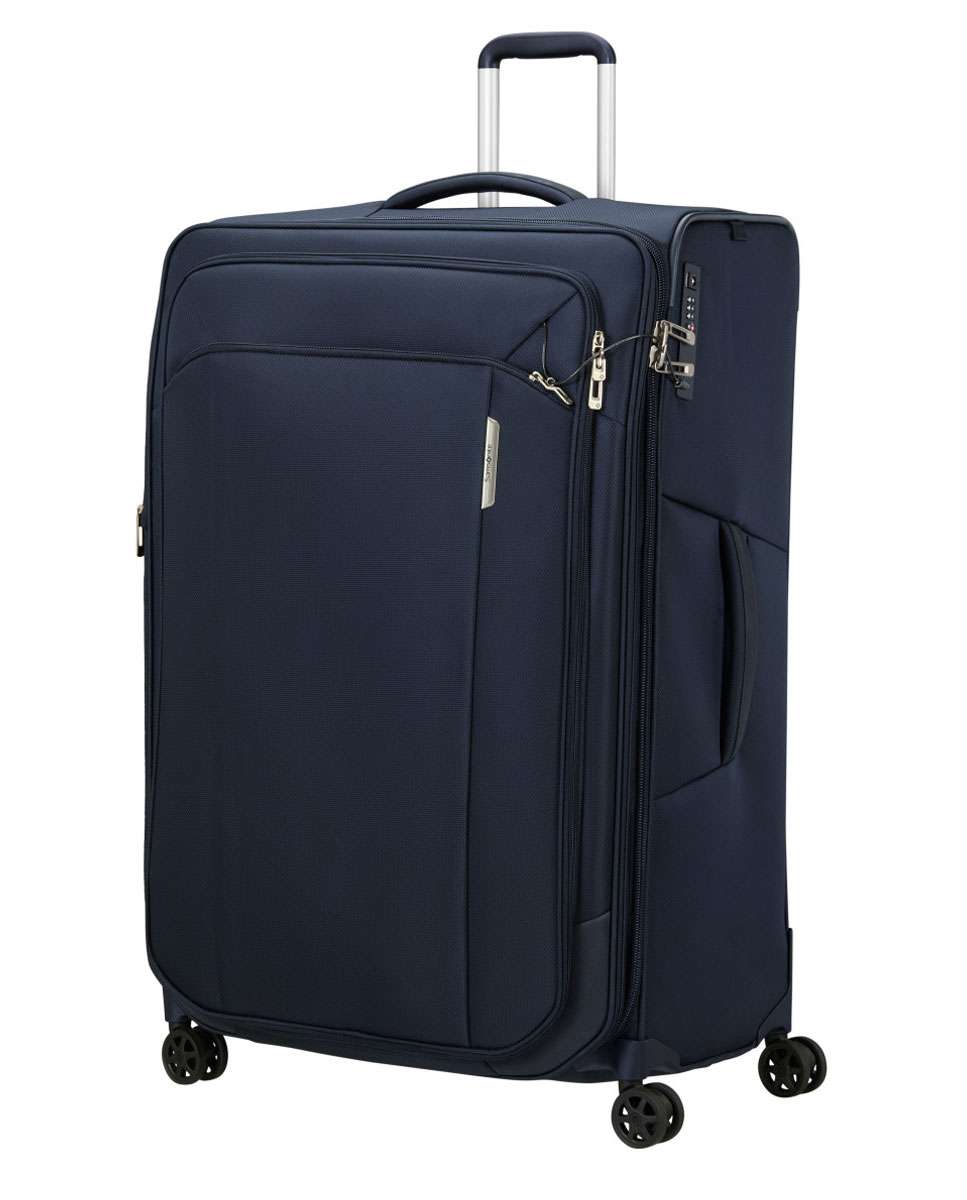 Mala de viagem extragrande Respark 82cm 4 rodas expansível azul marinho 156L Azul-1