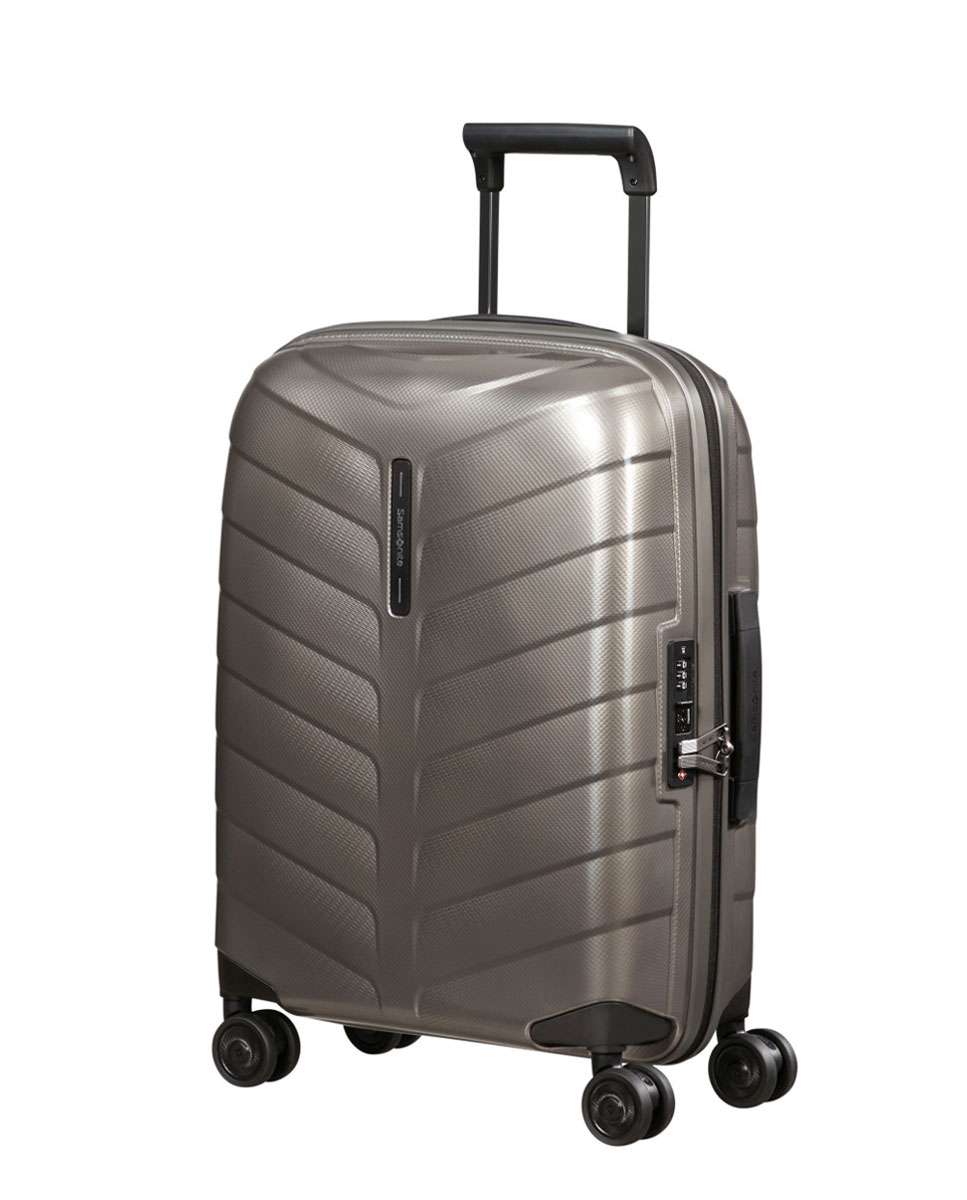 Mala de cabine Attrix 55cm 4 rodas expansível bege 38L Bege-1