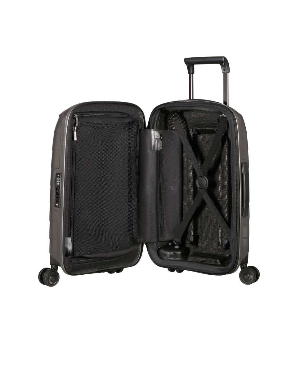 Mala de cabine Attrix 55cm 4 rodas expansível bege 38L Bege-2