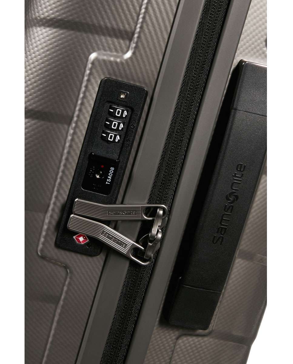 Mala de cabine Attrix 55cm 4 rodas expansível bege 38L Bege-3
