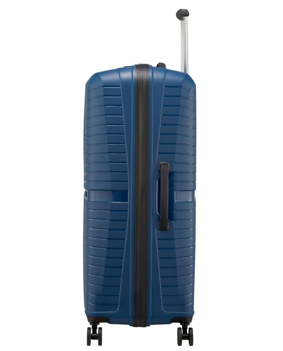 Mala de Viagem Grande Airconic 77cm 4 Rodas Azul Meia-Noite 101L Azul-3