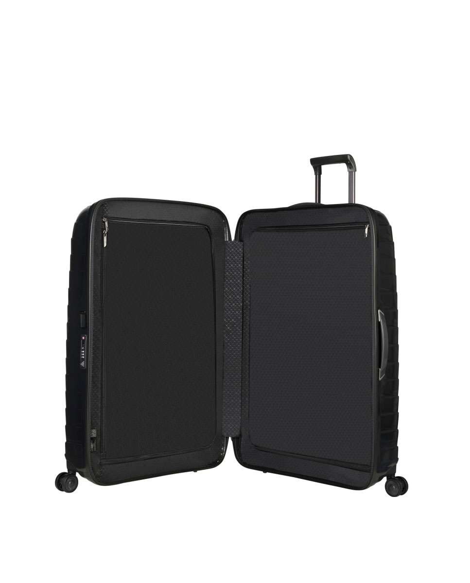 Mala de viagem extagrande Proxis 81cm 4 rodas preto 125L Preto-2