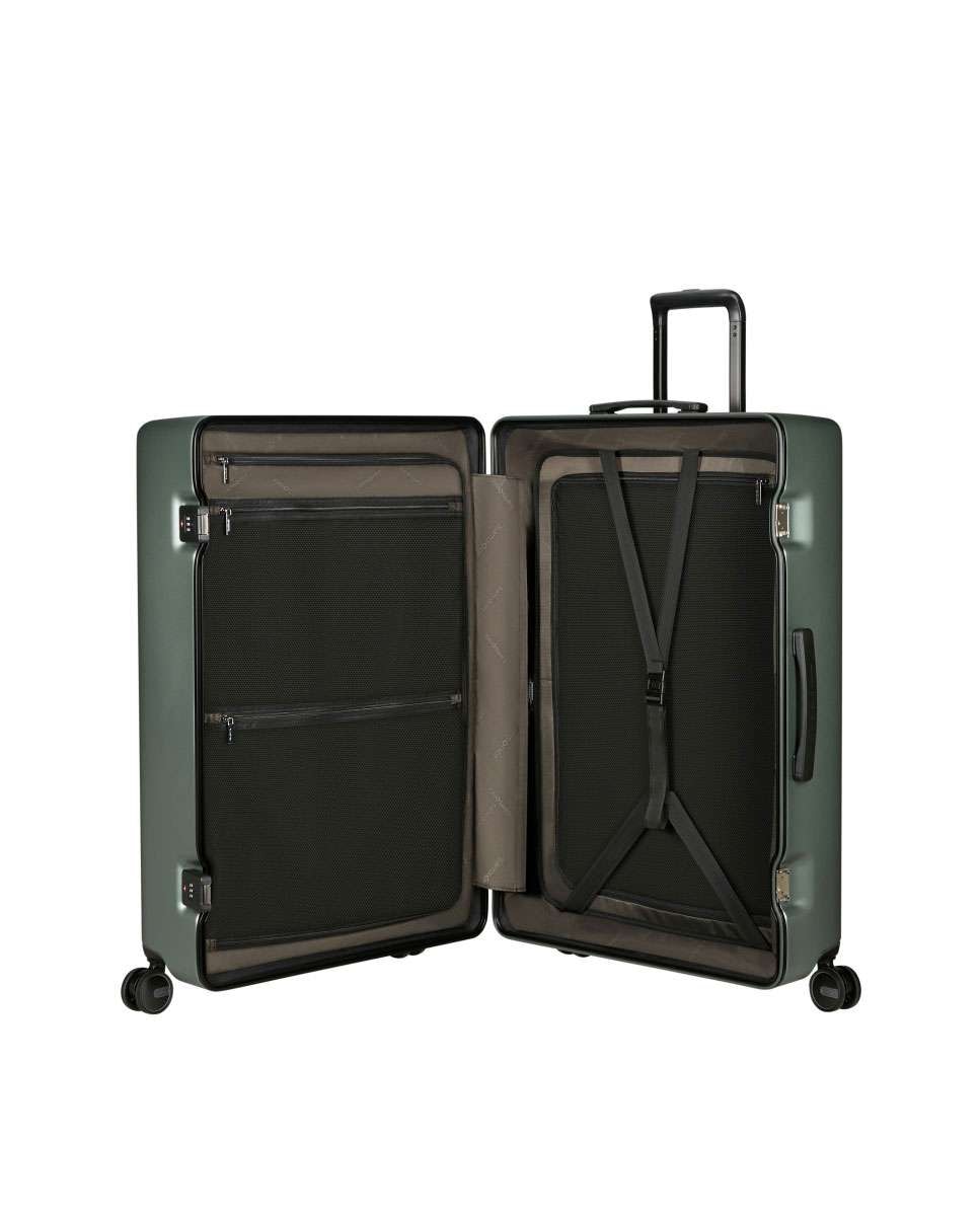 Mala de Viagem Extragrande Focus 81cm 4 Rodas Caqui Mate 115L Verde-2