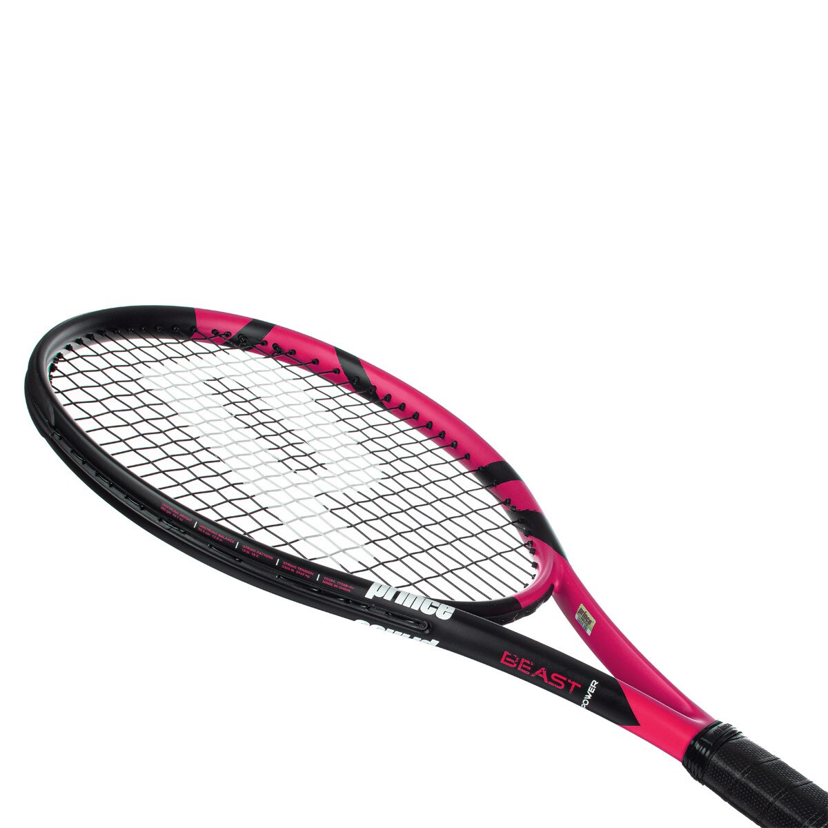 Raquete de Ténis Beast Power Pink 270 G sem Cordas Prince Preto-4