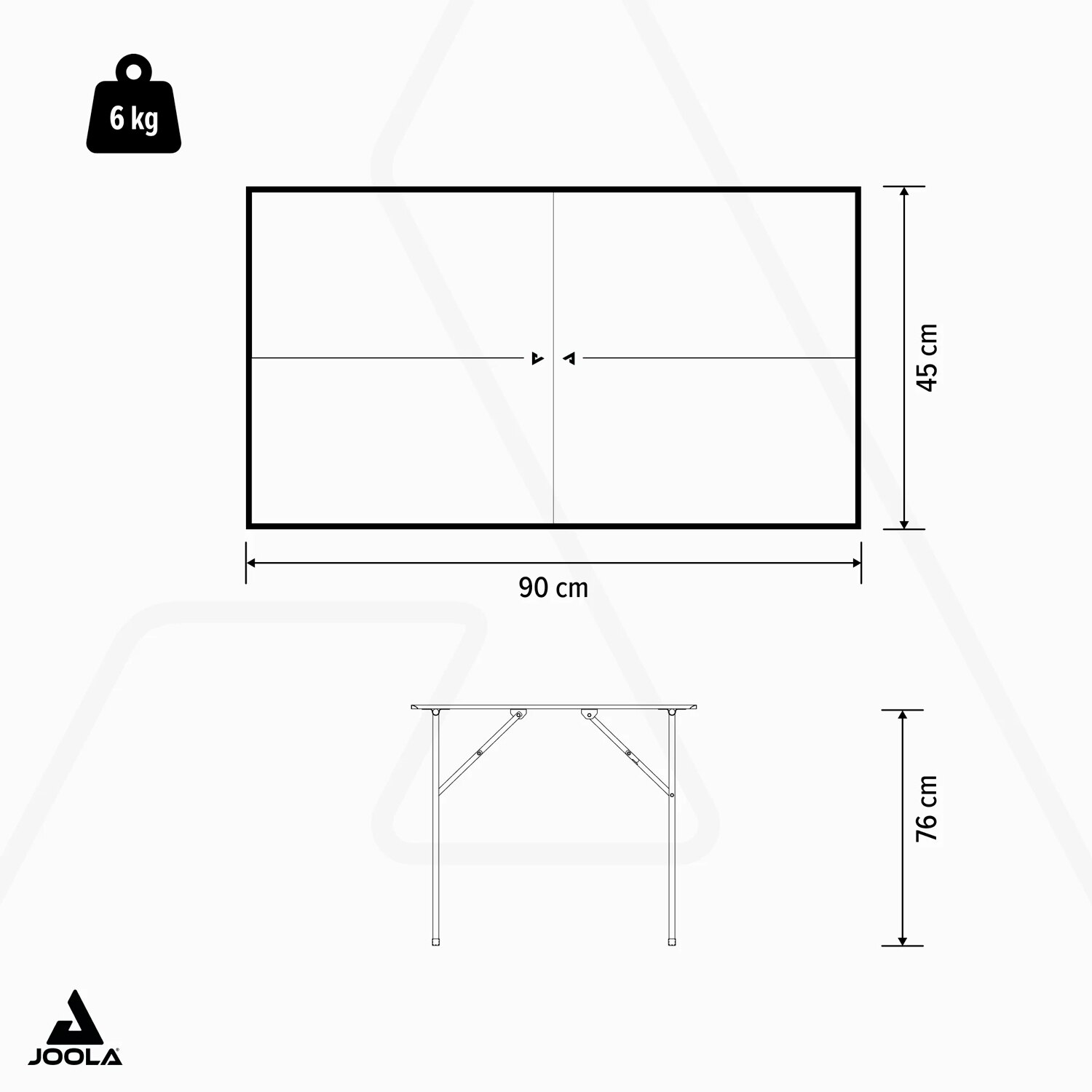 Mesa de Ping Pong para Interior Mini Rede Incluída Joola Cinzento-escuro-5