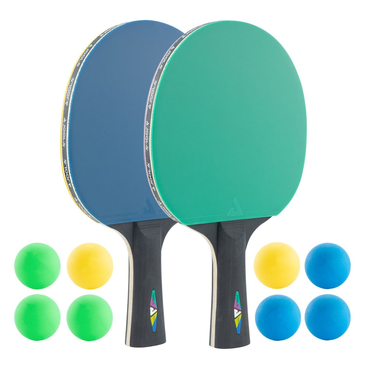 Set de Ténis de Mesa com 2 Raquetes e 8 Bolas Colorato Joola Multicolor-1