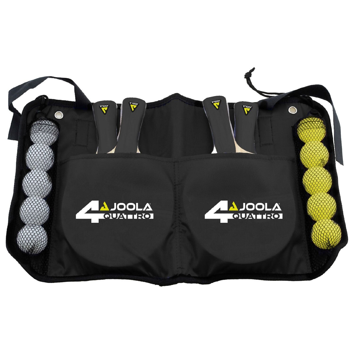Set de Ténis de Mesa com 4 Raquetes 10 Bolas e Bolsa Quattro Joola Vermelho-2