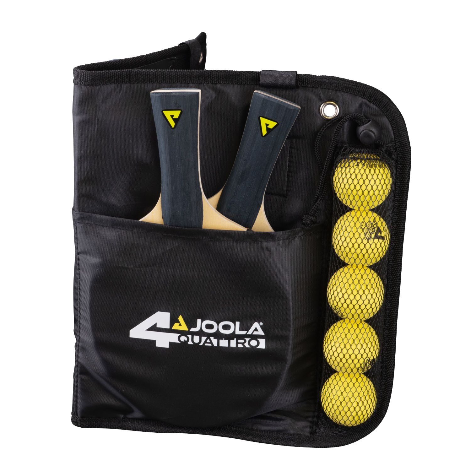 Set de Ténis de Mesa com 4 Raquetes 10 Bolas e Bolsa Quattro Joola Vermelho-7