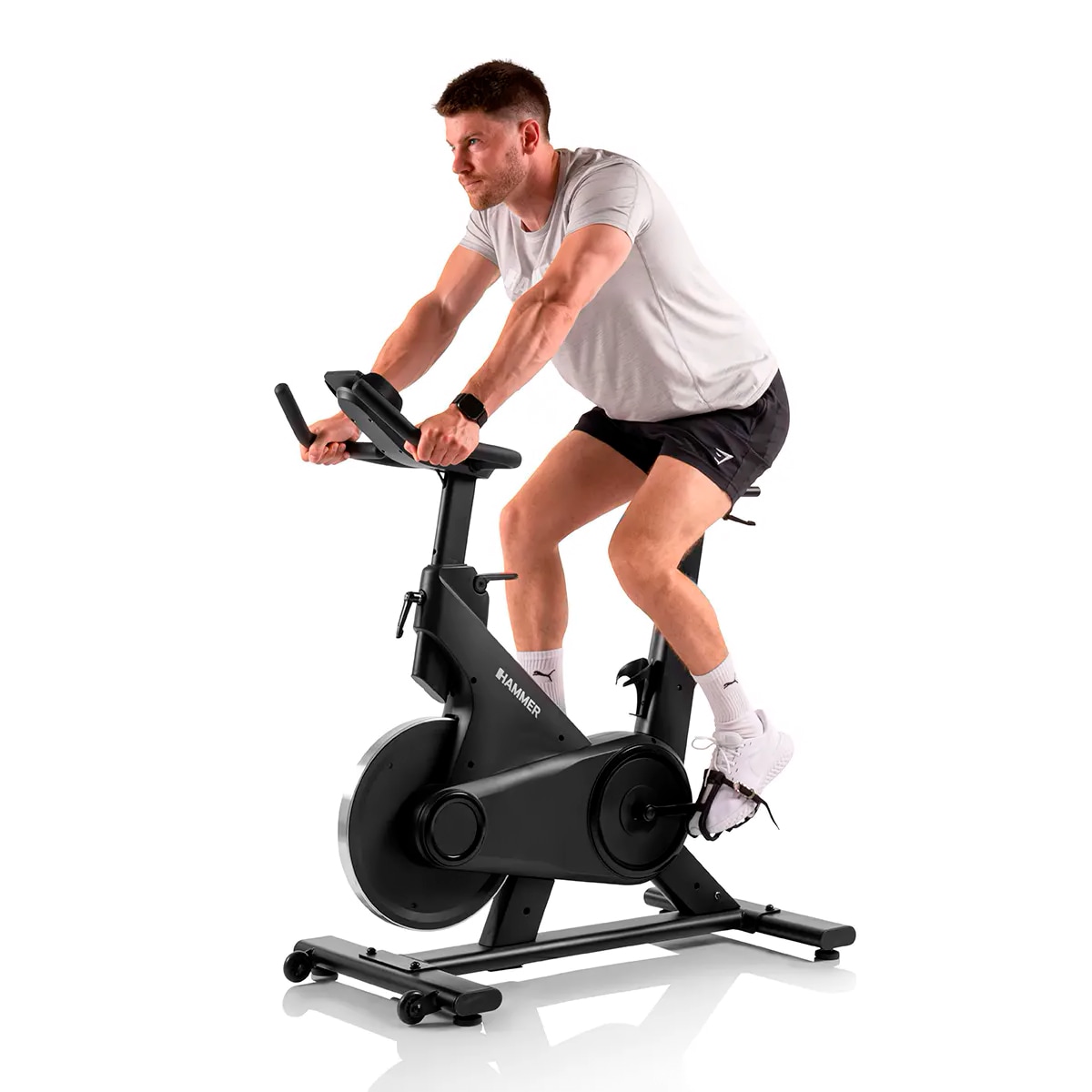 Bicicleta Indoor Speed Race X Hammer com Envio, Montagem e Instalação Incluídos Metálico-3