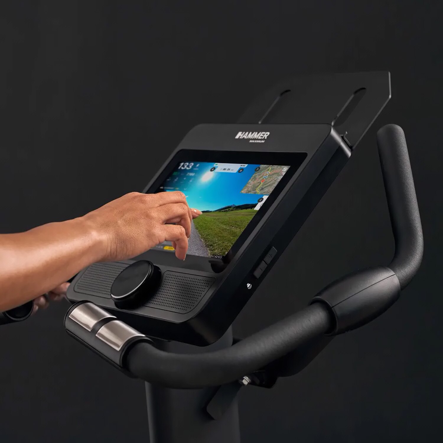 Bicicleta ergométrica UB 8000 Hammer com envio, montagem e ativação incluído Preto-4
