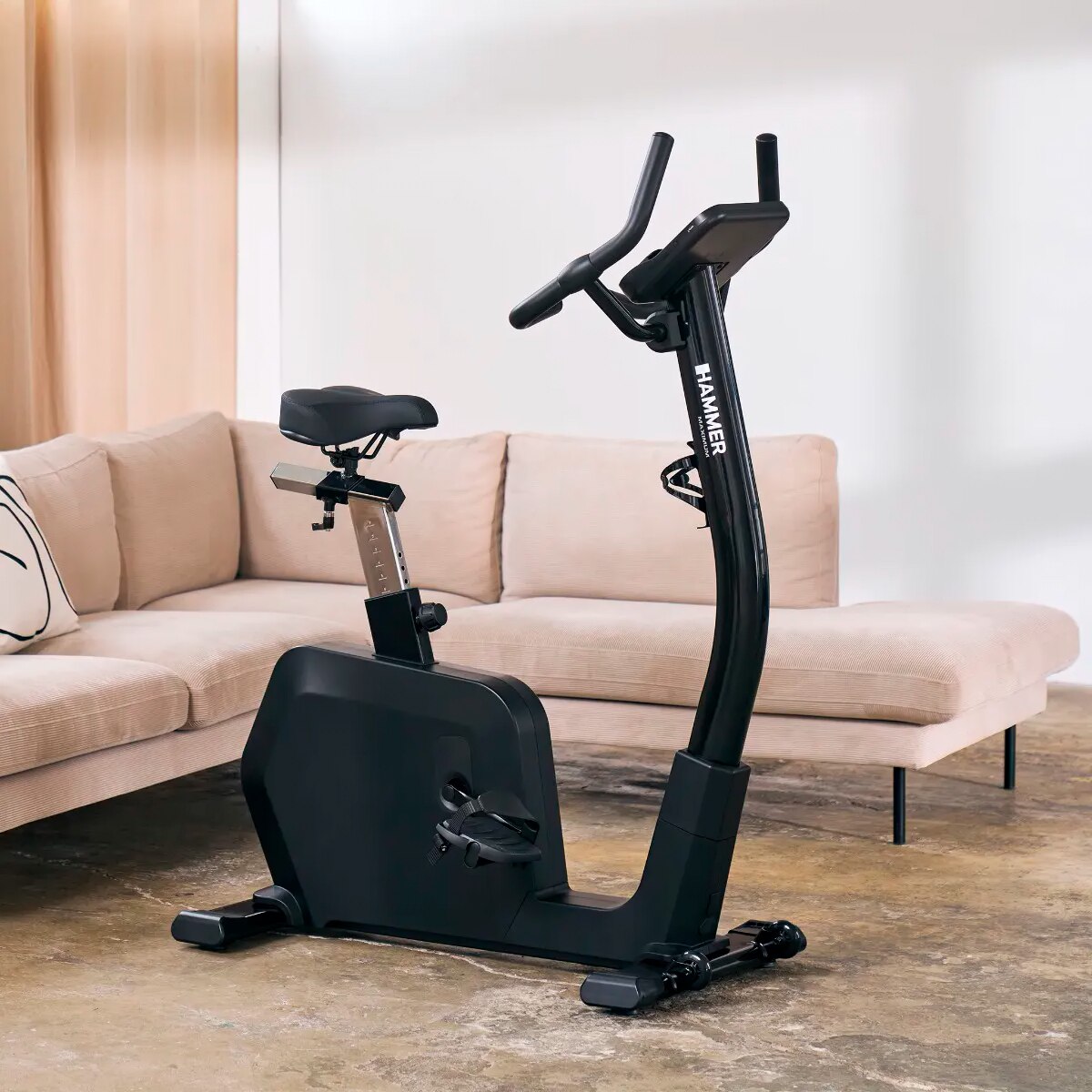 Bicicleta estática PRESIDIO Hammer com envio, montagem e ativação incluído Preto-5