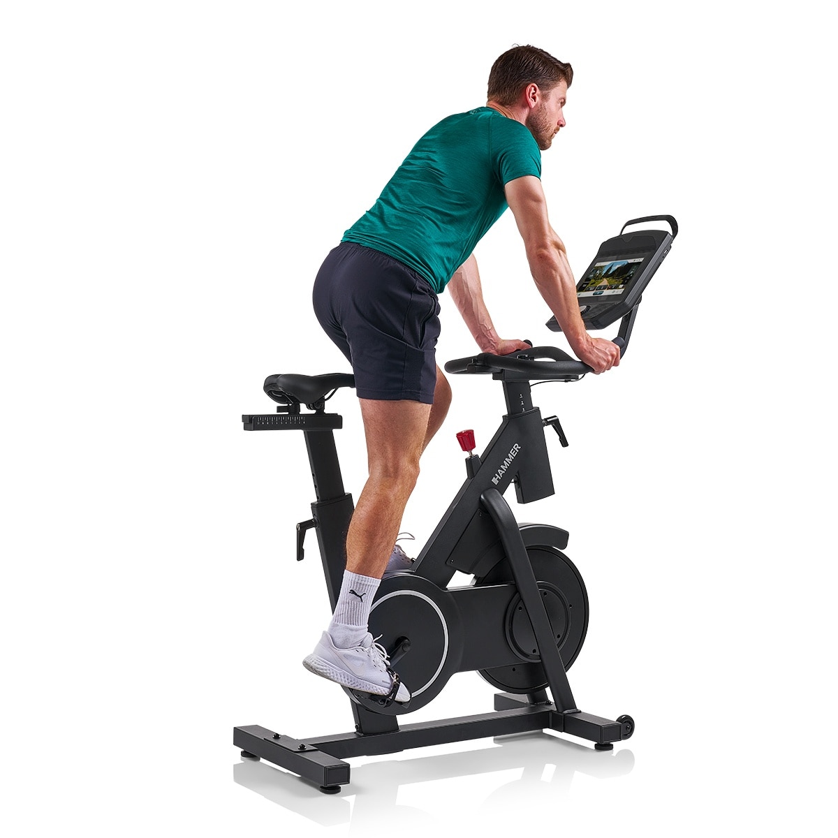 Bicicleta Ciclo Indoor Speed Race SR Hammer com envio, montagem e ativação incluído Preto-5