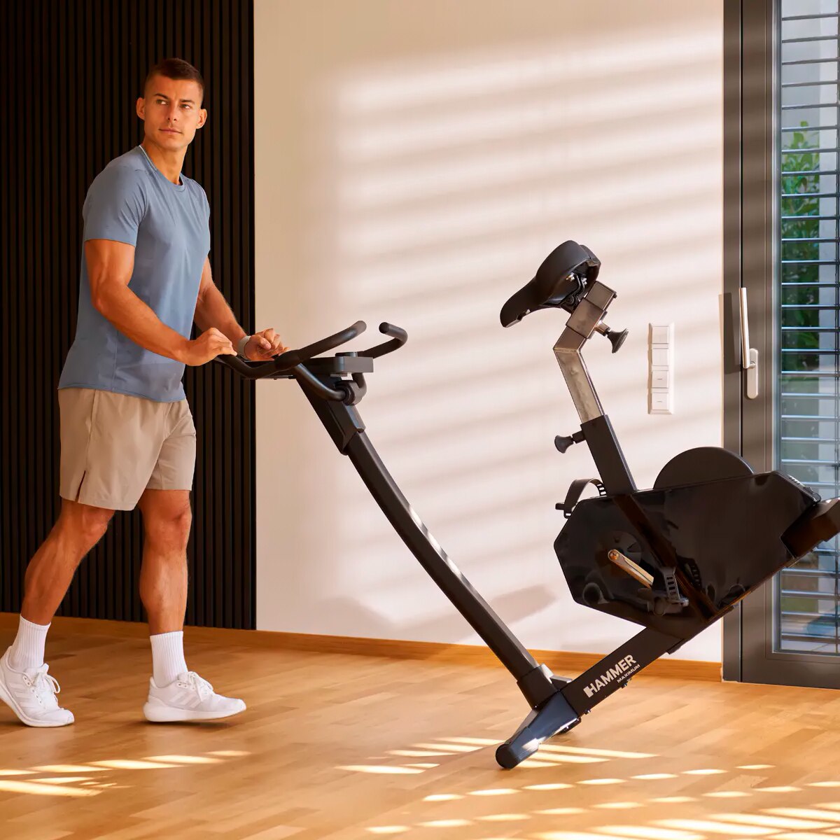Bicicleta ergométrica SPHERIS 4.0 Hammer com envio, montagem e ativação incluído Preto-3