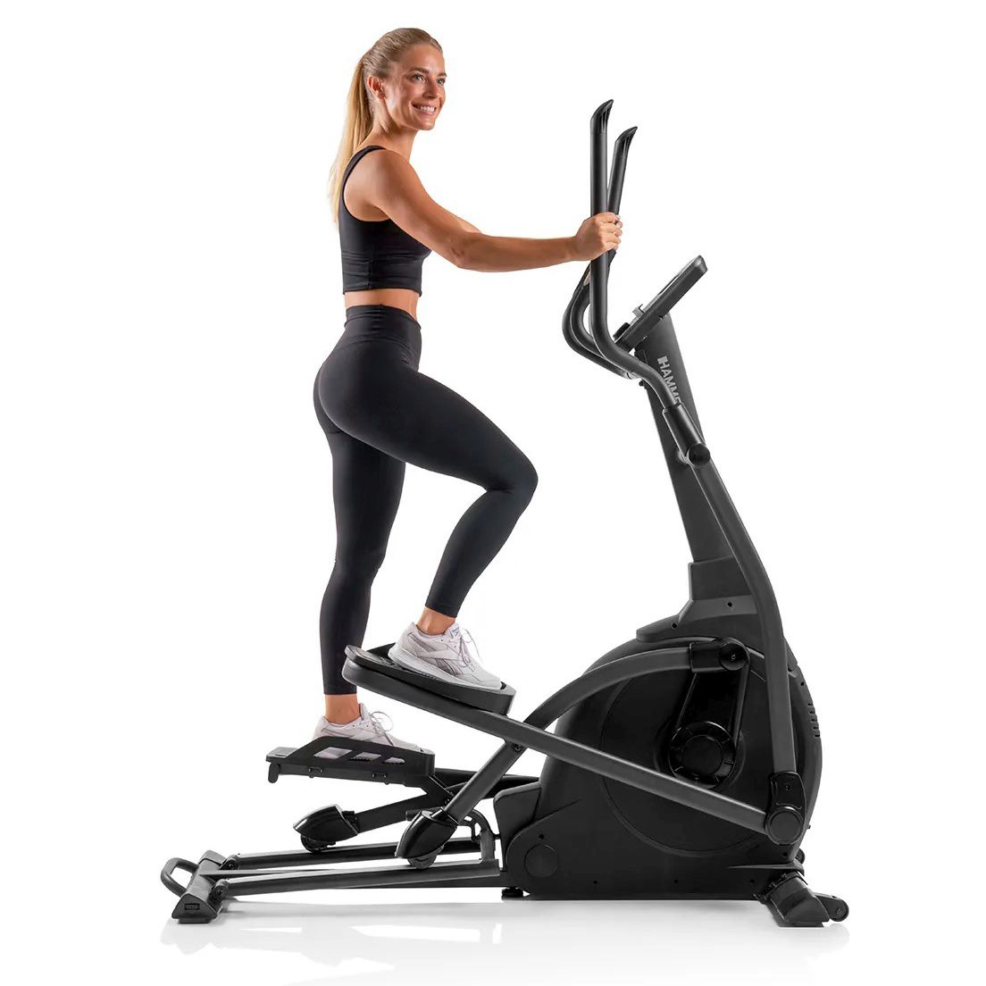 Bicicleta elíptica Speed Motion II Hammer com envio, montagem e ativação incluído Preto-2