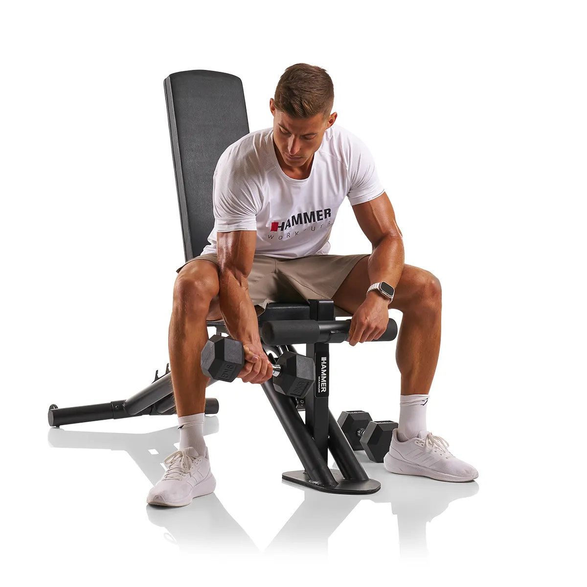 Banco de musculação Autark Hammer com envio incluído, montagem não incluída Metálico-3