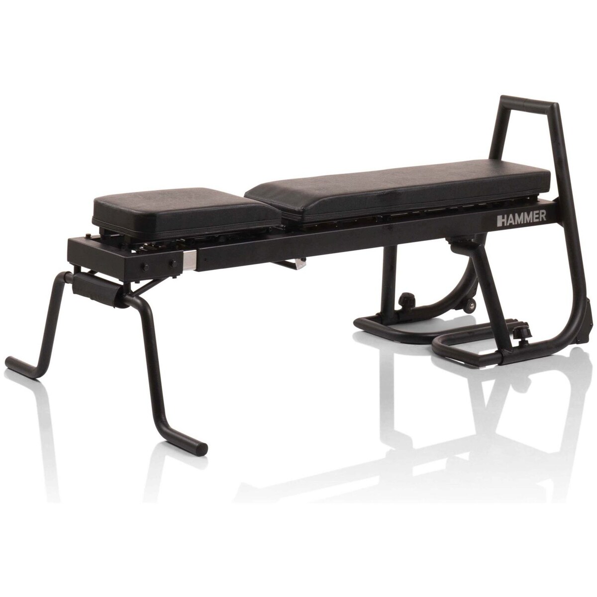 Banco e Barra de Flexões e Abdominais Hammer com Envio Incluído, Montagem Não Incluída Metálico-1