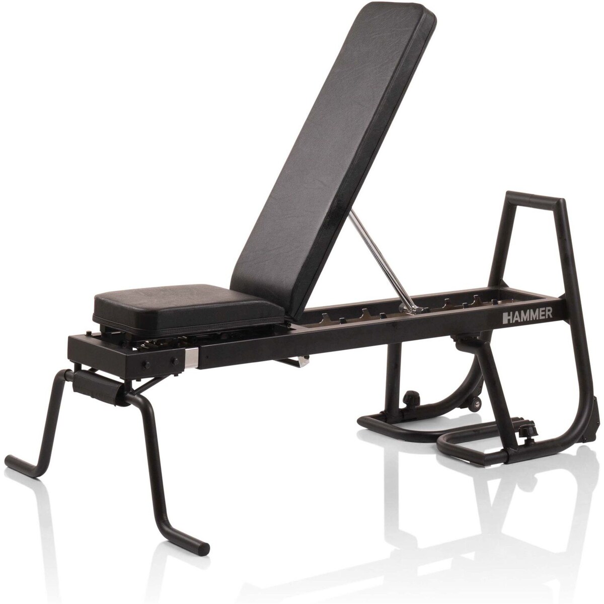 Banco e Barra de Flexões e Abdominais Hammer com Envio Incluído, Montagem Não Incluída Metálico-2
