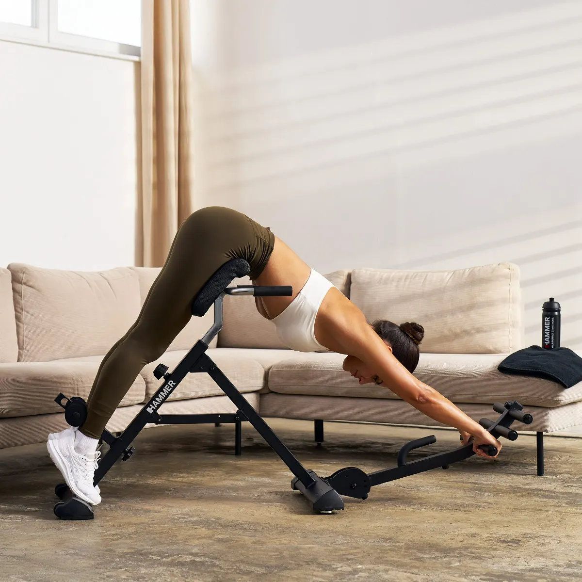 Banco de musculação Tricon Flex Hammer com envio incluído, montagem não incluída Preto-4