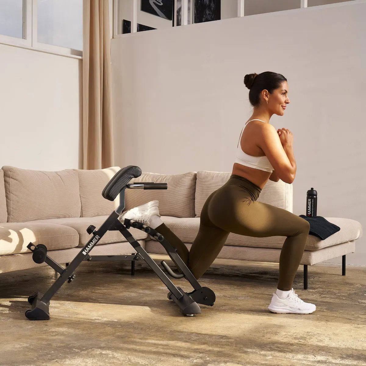 Banco de musculação Tricon Flex Hammer com envio incluído, montagem não incluída Preto-7