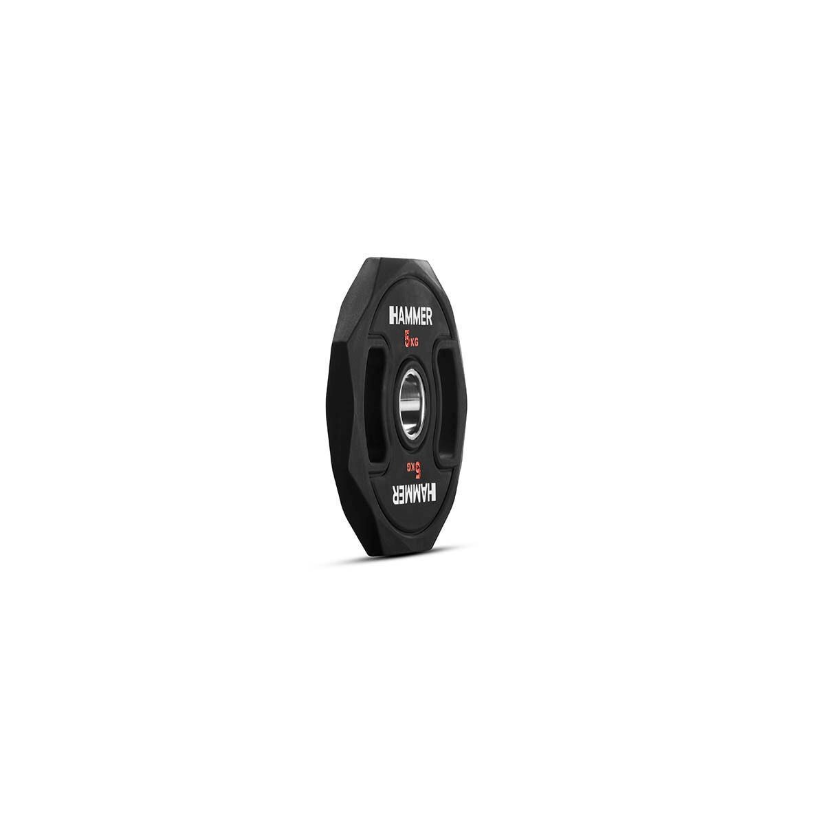 Disco TPU Octagon 1x5 Kg Diâmetro 50 Mm Hammer Preto-1