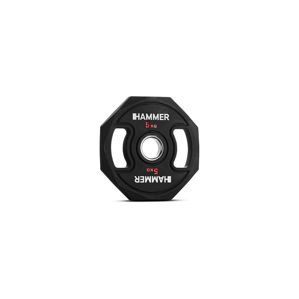 Disco TPU Octagon 1x5 Kg Diâmetro 50 Mm Hammer Preto-2