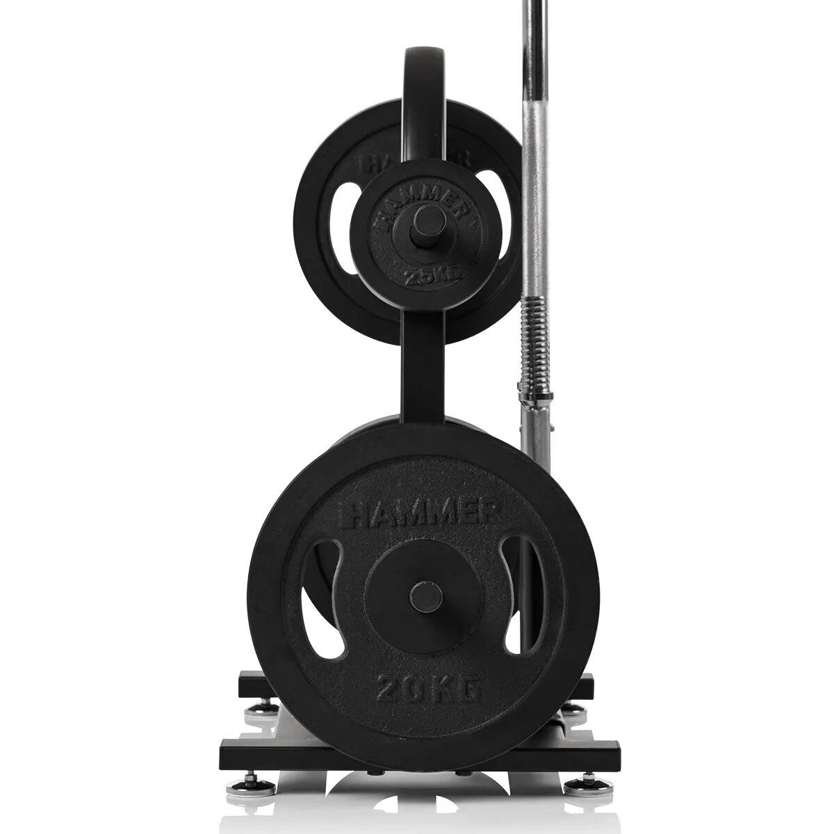 Suporte para halteres e discos de pesos de 30 mm Hammer Cinzento-escuro-5