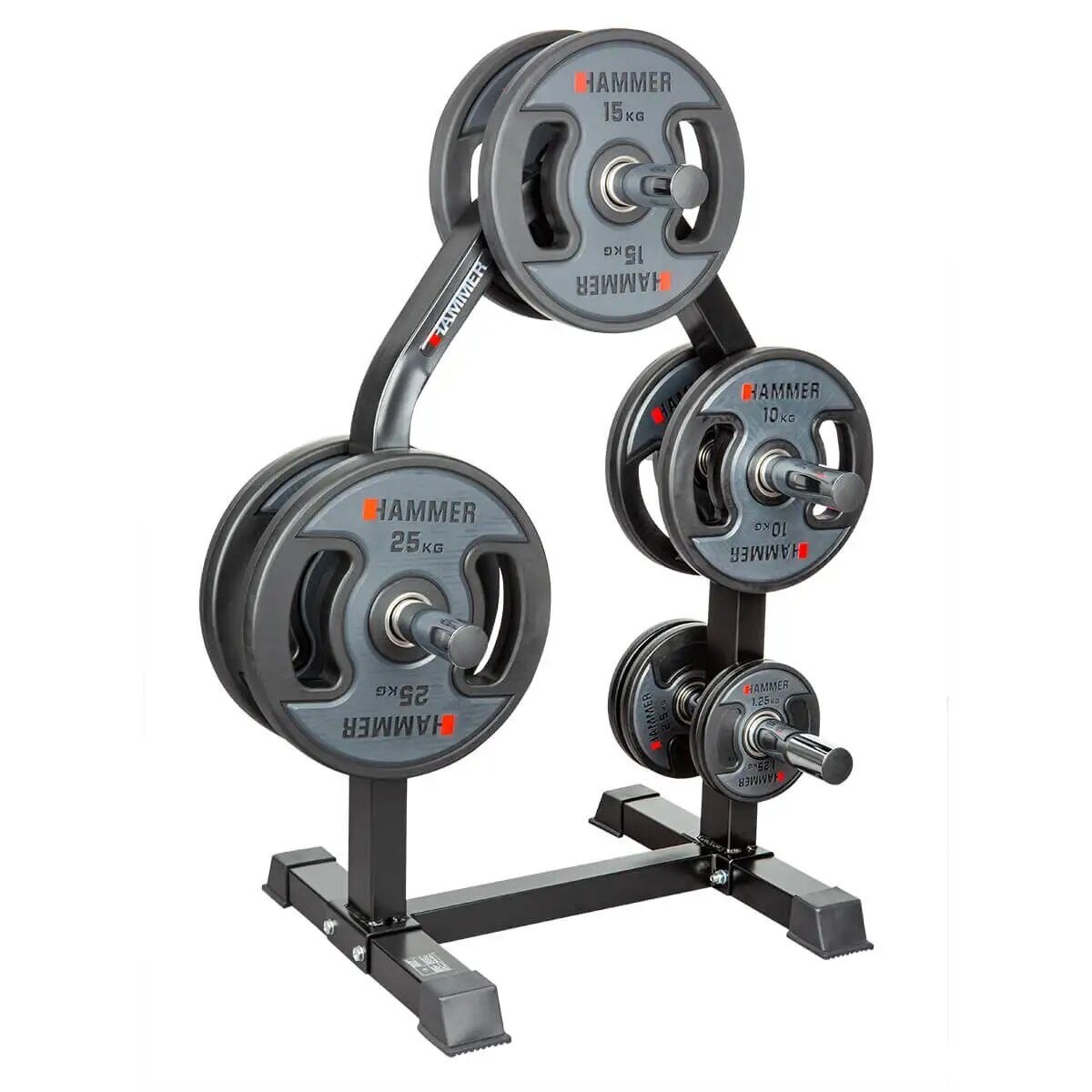 Suporte para halteres e discos Rack 50 mm Hammer Cinzento-5