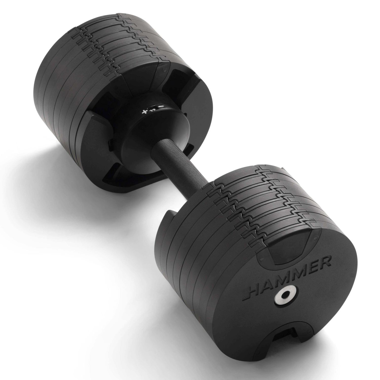 Conjunto de 2 halteres Smartlock 32 kg + suporte Hammer Preto-3