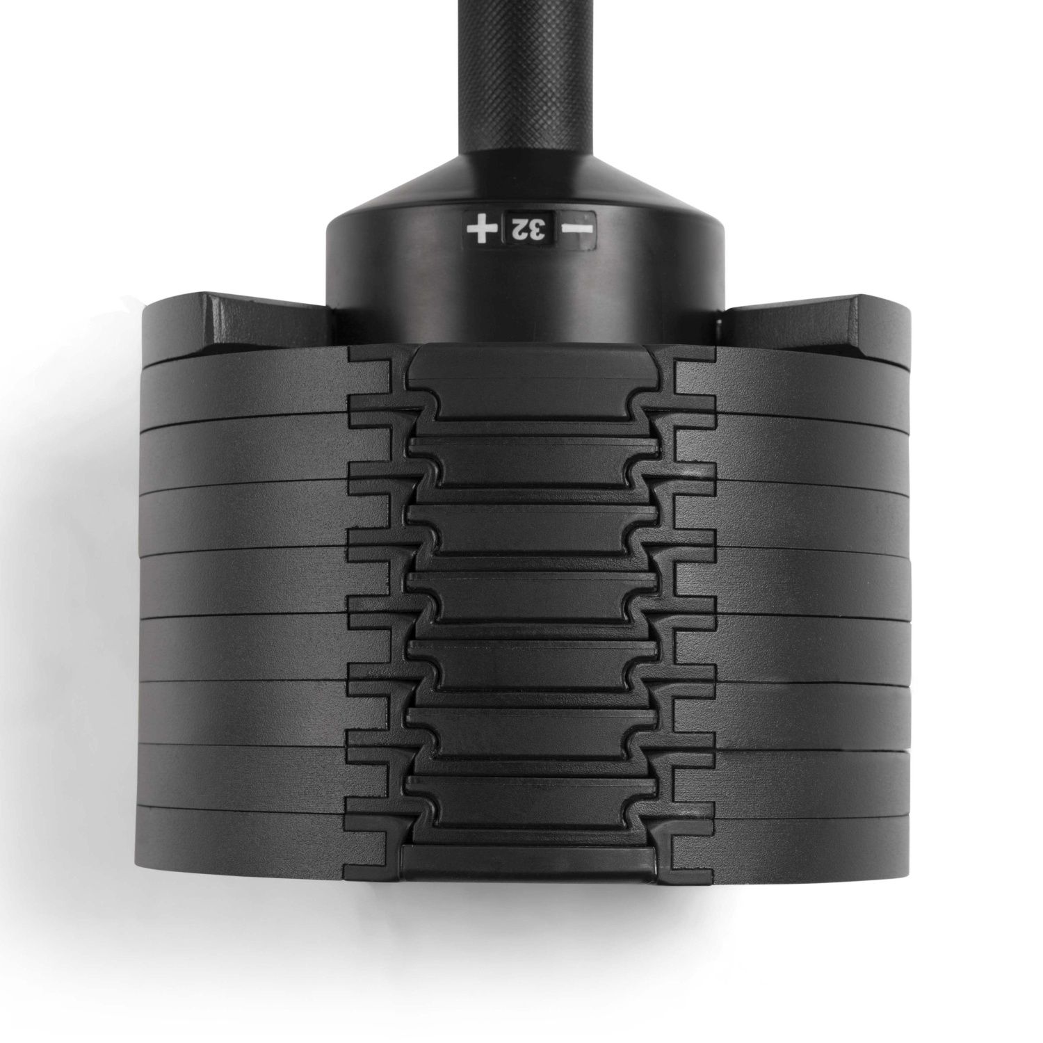 Conjunto de 2 halteres Smartlock 32 kg + suporte Hammer Preto-4