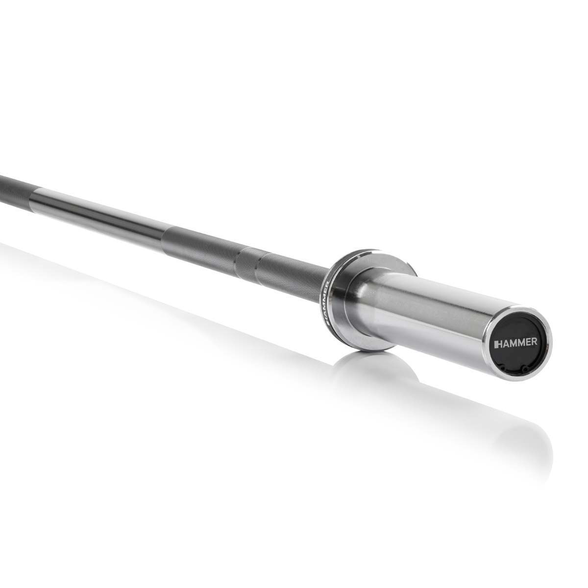 Barra de pesos olímpica até 250 kg diâmetro 50 mm Hammer Cinzento-2